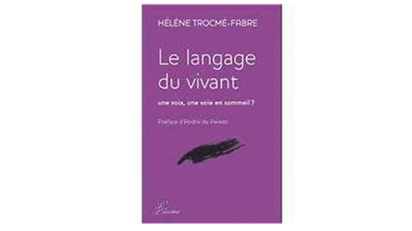 jaquette de livre le langage du vivant